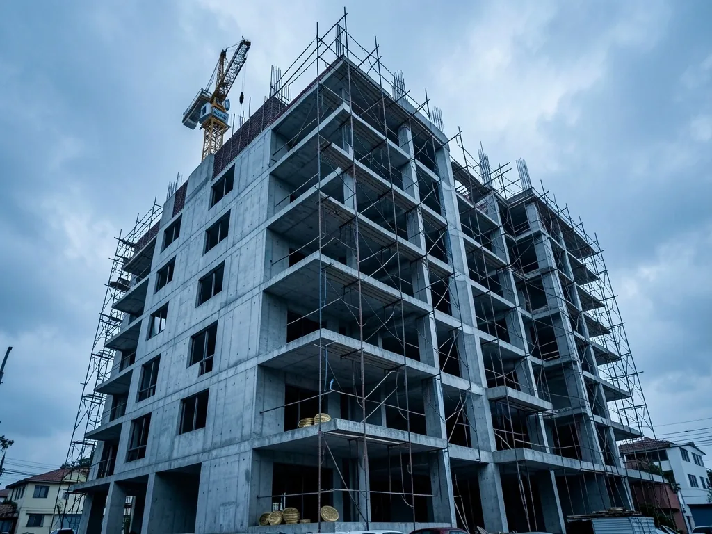 Edificio residencial en construcción